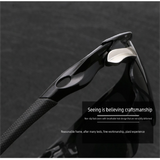 Darrahopens Fashion > Men's Fashion > Men's Accessories 2-PCS Bright black frame with grey lenses Men's Sports Cycling Sunglasses Windproof PC Frame Wrap Around Design for Riding Fishing Running Reliable Outdoor Protection Australian Style