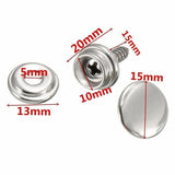 Darrahopens Fashion > Men's Fashion > Men's Accessories 62Pcs Canvas Snap Fastener Kit with Stainless Screws and Tools for Marine Tent Cover
