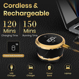 Darrahopens Fashion > Men's Fashion > Men's Accessories 6D Magnetic Bald Shaver for Men – Cordless Rechargeable Electric Head Shaver with LED Display, IPX6 Waterproof, 3-Second Travel Lock, 6 Floating Heads, Includes Storage Bag & Cleaning Brush (Black)
