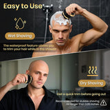 Darrahopens Fashion > Men's Fashion > Men's Accessories 6D Magnetic Bald Shaver for Men – Cordless Rechargeable Electric Head Shaver with LED Display, IPX6 Waterproof, 3-Second Travel Lock, 6 Floating Heads, Includes Storage Bag & Cleaning Brush (Black)