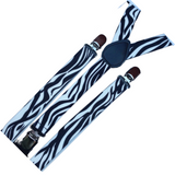 Darrahopens Fashion > Men's Fashion > Men's Accessories 6x Mens Suspenders Braces Adjustable Strong Clip On Elastic Formal Wedding BULK - Zebra