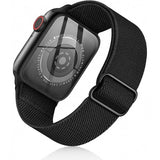 Darrahopens Fashion > Men's Fashion > Men's Accessories Apple Watch 42/44/45/49 mm Compatible Adjustable Elastic Nylon Strap Black