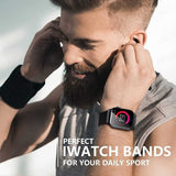 Darrahopens Fashion > Men's Fashion > Men's Accessories Apple Watch 42/44/45/49 mm Compatible Adjustable Elastic Nylon Strap Black