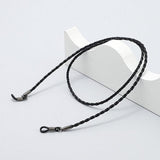 Darrahopens Fashion > Men's Fashion > Men's Accessories Black braided leather glasses chain holder - Anti-slip sunglasses strap - Glasses cord - Neck strap for glasses - Unisex glasses cord - 70 cm - Sunglasses and glasses accessories (2 pieces)