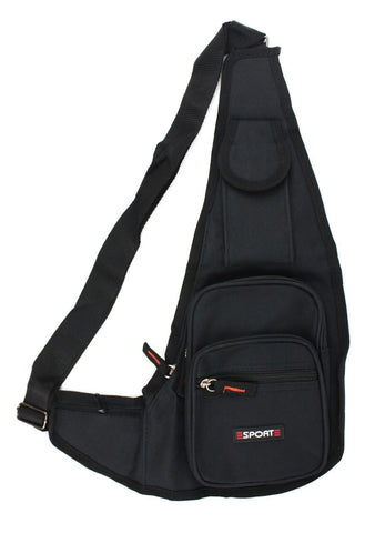Darrahopens Fashion > Men's Fashion > Men's Accessories Black Crossbody Bag Sling Shoulder Bag Chest Travel Sport Backpack Pack