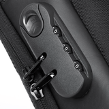 Darrahopens Fashion > Men's Fashion > Men's Accessories Black Lightweight Anti-Theft Tactical Chest Bag - Waterproof Security Sling Bag with 3-Digit Password Lock & Smart USB Charging Port