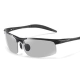 Darrahopens Fashion > Men's Fashion > Men's Accessories Black Photochromic HD Sunglass with Anti-Glare/Fatigue Polarization & Impact Resistant Alloy Frame for Day & Night Dual Use