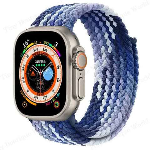 Darrahopens Fashion > Men's Fashion > Men's Accessories Braided Solo Loop Compatible with Apple Watch Ultra 49mm 45mm 44mm 42mm 41mm 40mm 38mm for Series 9 8 7 6 5 4 3 SE SummerU Bracelet
