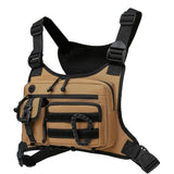 Darrahopens Fashion > Men's Fashion > Men's Accessories Brown Outdoor Tactical Chest Pack – Lightweight Running & Hiking Vest for Men (27×17×5cm)