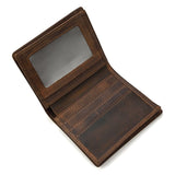Darrahopens Fashion > Men's Fashion > Men's Accessories Brown vertical Vrtical Stroke Men's Vintage Wallet Multi-Card Slots Large Capacity Coin Purse Casual Clutch Bag for Everyday Use
