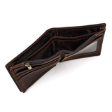 Darrahopens Fashion > Men's Fashion > Men's Accessories Brown Vrtical Stroke Men's Vintage Wallet Multi-Card Slots Large Capacity Coin Purse Casual Clutch Bag for Everyday Use