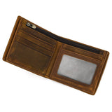 Darrahopens Fashion > Men's Fashion > Men's Accessories Brown Vrtical Stroke Men's Vintage Wallet Multi-Card Slots Large Capacity Coin Purse Casual Clutch Bag for Everyday Use