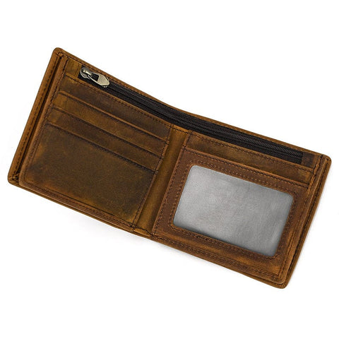 Darrahopens Fashion > Men's Fashion > Men's Accessories Brown Vrtical Stroke Men's Vintage Wallet Multi-Card Slots Large Capacity Coin Purse Casual Clutch Bag for Everyday Use