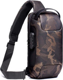 Darrahopens Fashion > Men's Fashion > Men's Accessories Camouflage Lightweight Anti-Theft Tactical Chest Bag - Waterproof Security Sling Bag with 3-Digit Password Lock & Smart USB Charging Port