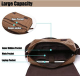 Darrahopens Fashion > Men's Fashion > Men's Accessories Canvas Shoulder Bag for Men Laptop School Bag