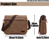 Darrahopens Fashion > Men's Fashion > Men's Accessories Canvas Shoulder Bag for Men Laptop School Bag