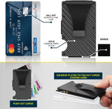 Darrahopens Fashion > Men's Fashion > Men's Accessories Carbon Fiber RFID Card Holder Black One Size