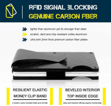 Darrahopens Fashion > Men's Fashion > Men's Accessories Carbon Fiber RFID Card Holder Black One Size