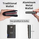 Darrahopens Fashion > Men's Fashion > Men's Accessories Credit Card Holder with Metal Wallet Storage Pouch_max