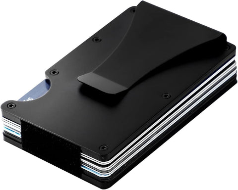 Darrahopens Fashion > Men's Fashion > Men's Accessories Credit Card Holder with Metal Wallet Storage Pouch_max