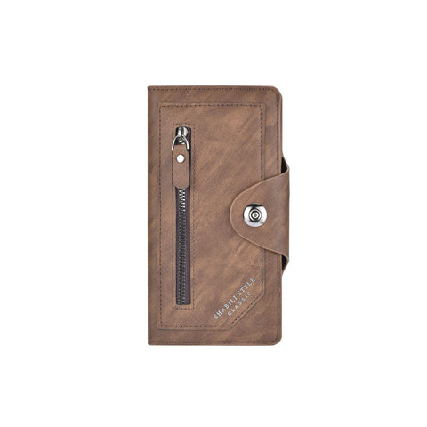Darrahopens Fashion > Men's Fashion > Men's Accessories Dark coffee Vintage Men's Long Wallet Slim PU Leather Clutch with Multi Card Slots and External Zipper Pocket, Large Capacity Fashion Purse for Daily Use