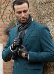 Dents Delta Mens Classic Leather Driving Gloves Signature Luxury - Black In Australia - Darrahopens