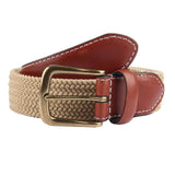 Darrahopens Fashion > Men's Fashion > Men's Accessories Dents Mens Elastic Stretch Belt Leather End Webbing - Beige In Australia - Darrahopens