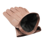 Darrahopens Fashion > Men's Fashion > Men's Accessories Dents Mens Genuine Full Grain Leather Gloves 3 Point Stitch Fleece Lined Warm Winter - Cognac - X-Small