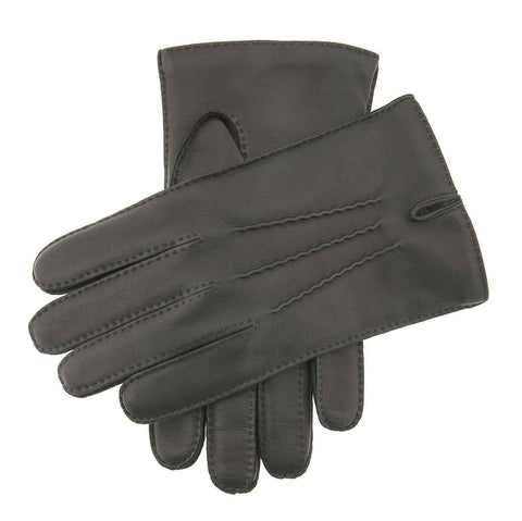 Dents Mens Leather Glove With Three Stitch Points w Wool Lining Warm Winter - Black In Australia - Darrahopens