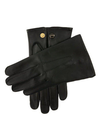 Darrahopens Fashion > Men's Fashion > Men's Accessories Dents Mens Sandhurst Three-Point Leather Unlined Officers Gloves in Black - 7.5