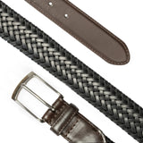 Darrahopens Fashion > Men's Fashion > Men's Accessories Dents Mens Stretch Plaited Leather Belt - Black/Brown In Australia - Darrahopens
