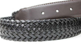 Dents Mens Stretch Plaited Leather Belt - Black/Brown In Australia - Darrahopens