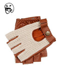 Darrahopens Fashion > Men's Fashion > Men's Accessories Dents Mens Suited Racer x Crochet Back Fingerless Driving Gloves - Tan In Australia - Darrahopens