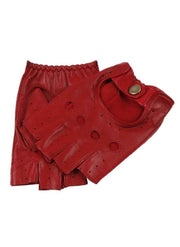 Dents Snetterton Mens Fingerless Leather Driving Gloves - Berry In Australia - Darrahopens