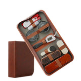 Darrahopens Fashion > Men's Fashion > Men's Accessories Gold Men's shoe care kit, leather shoe care, men's accessories, shoe care tools, leather case, Australian shoe care, leather polish kit