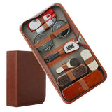 Darrahopens Fashion > Men's Fashion > Men's Accessories Gold Men's shoe care kit, leather shoe care, men's accessories, shoe care tools, leather case, Australian shoe care, leather polish kit