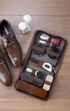 Darrahopens Fashion > Men's Fashion > Men's Accessories Gold Men's shoe care kit, leather shoe care, men's accessories, shoe care tools, leather case, Australian shoe care, leather polish kit