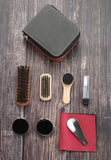 Darrahopens Fashion > Men's Fashion > Men's Accessories Gold Men's shoe care kit, leather shoe care, men's accessories, shoe care tools, leather case, Australian shoe care, leather polish kit