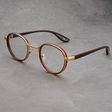 Darrahopens Fashion > Men's Fashion > Men's Accessories Gold-rimmed Tortoiseshell Frame Retro Round Sunglasses Vintage Metal & PC Frame Casual Classic Style for Men and Women - Lightweight 137mm Width