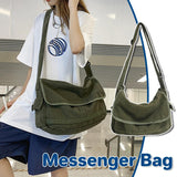 Darrahopens Fashion > Men's Fashion > Men's Accessories Green Messenger Shoulder Bag for Men Women Casual Work Travel and Daily Use