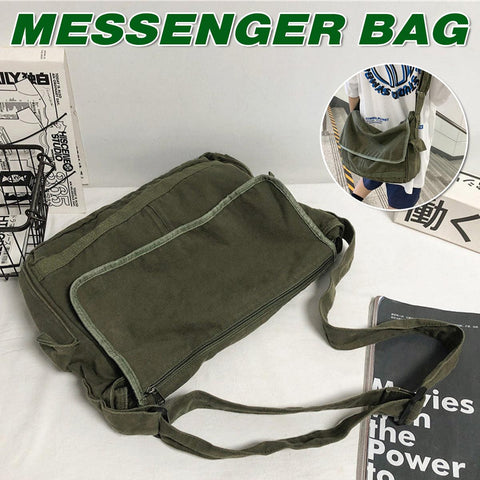 Darrahopens Fashion > Men's Fashion > Men's Accessories Green Messenger Shoulder Bag for Men Women Casual Work Travel and Daily Use