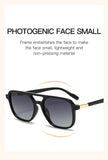 Darrahopens Fashion > Men's Fashion > Men's Accessories Hawksbill Turtle Retro Double Bridge Square Frame Polarized Sunglasses - Driving Sun Protection Eyewear