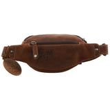 Darrahopens Fashion > Men's Fashion > Men's Accessories Jack's Inn Mudslide Brown Crazy Horse Leather Bumbag Waist Belt Bag Pouch in Cognac