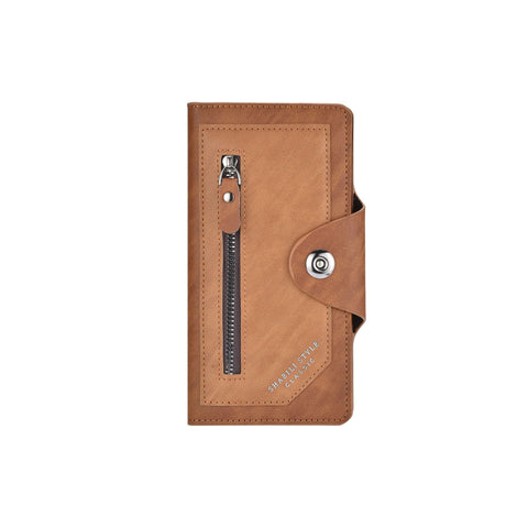 Darrahopens Fashion > Men's Fashion > Men's Accessories Light coffee Vintage Men's Long Wallet Slim PU Leather Clutch with Multi Card Slots and External Zipper Pocket, Large Capacity Fashion Purse for Daily Use