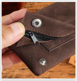 Darrahopens Fashion > Men's Fashion > Men's Accessories Matte Leather Storage Bag Brown