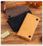 Darrahopens Fashion > Men's Fashion > Men's Accessories Matte Leather Storage Bag Light Gray
