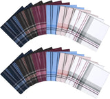 Darrahopens Fashion > Men's Fashion > Men's Accessories Men's Cotton Handkerchiefs 24 Pcs, Traditional 36 cm x 36 cm Handkerchief for Men, One Size, 24 Pack