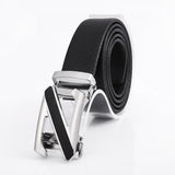 Darrahopens Fashion > Men's Fashion > Men's Accessories Men's Fashionable Z Style Sliver Automatic Buckle Sleek Business Suit Belt - Adjustable No-Hole Waistband (3.5cm Width & 120cm Length)