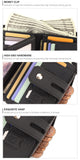 Darrahopens Fashion > Men's Fashion > Men's Accessories men's genuine leather wallet, RFID-blocking wallet, short men's wallet, multi-card slot wallet, multiple zipper coin pocket wallet - Black - Size L In Australia - Darrahopens