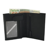 Darrahopens Fashion > Men's Fashion > Men's Accessories Men's Leather Wallet with 12 Card Slots - Black